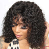 Alluring Beach Wave Wig with Bangs