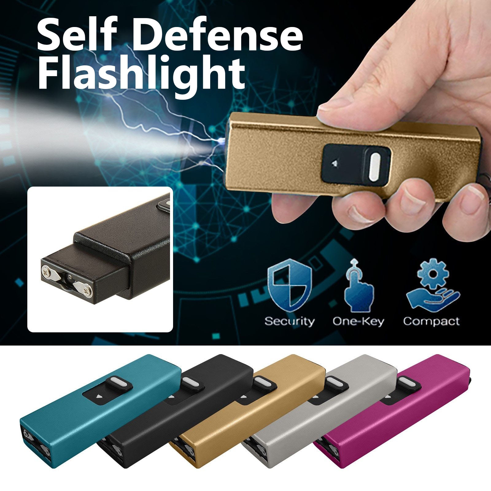 Compact Self Defense Flashlight