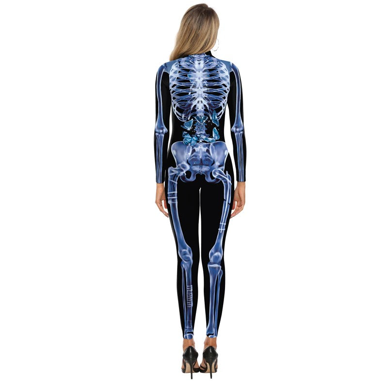 Halloween Alluring Skeleton Bodysuit