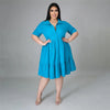 Corinne Plus Size Flared Dress