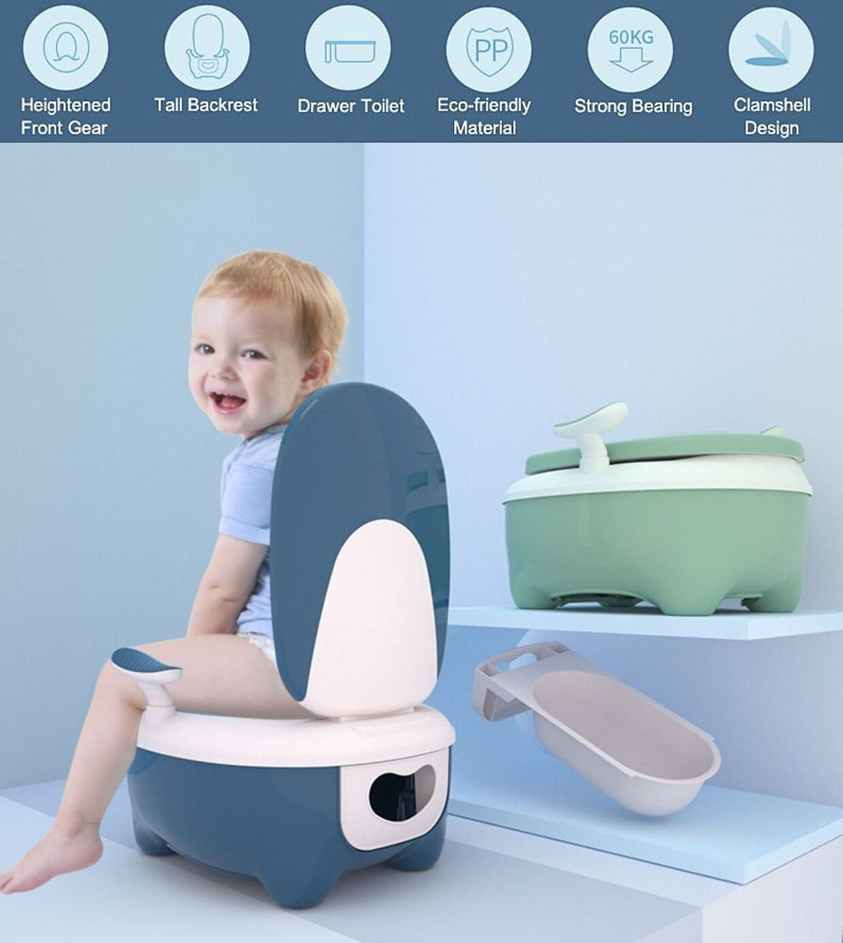 Portable Baby Potty with Lid