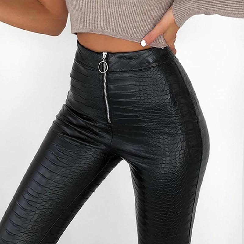 Bethany High Waist Leather Pants