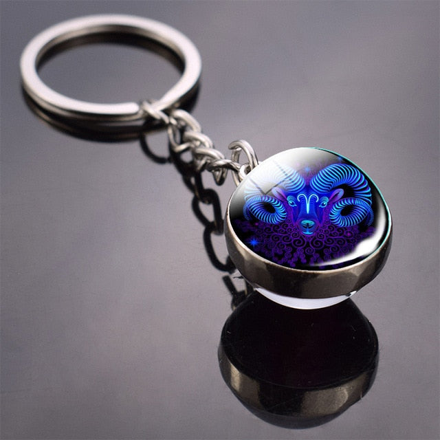 Luminous 3D Zodiac Keychain