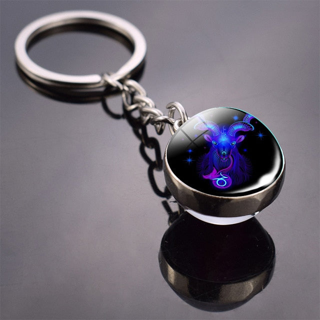 Luminous 3D Zodiac Keychain