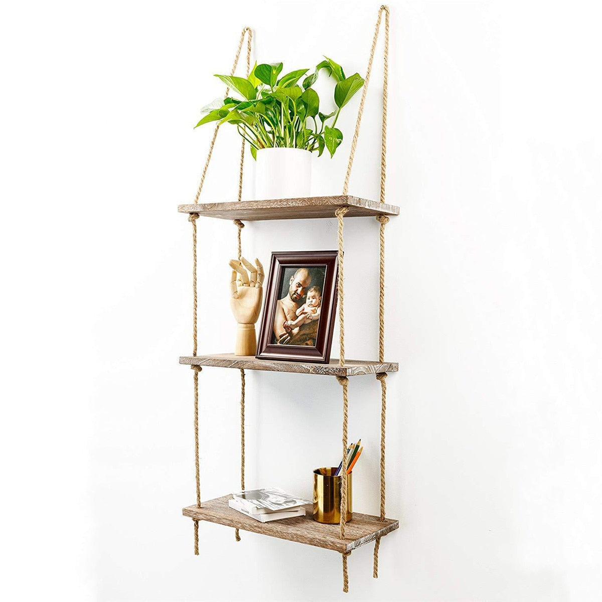 Nature Inspired Hanging Decorative Shelf