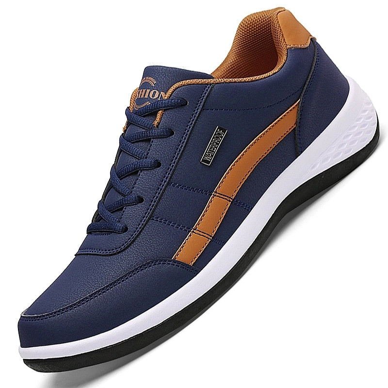 Ezra Breathable Leather Sneakers
