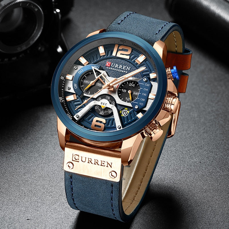 Curren Military Leather Watch
