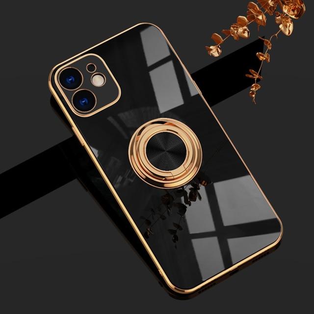 Luxurious iPhone Case (With Ring Holder Stand)