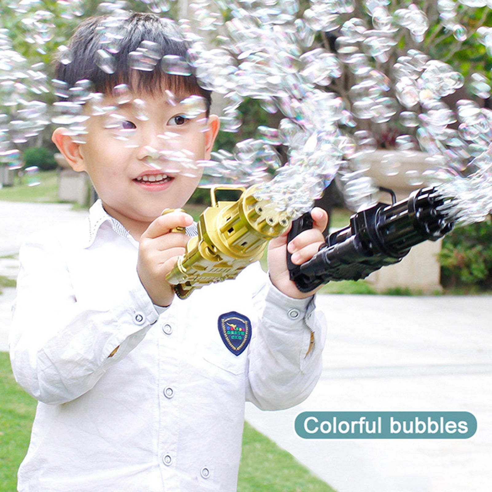 Kids Bubble Gatling Gun Toy