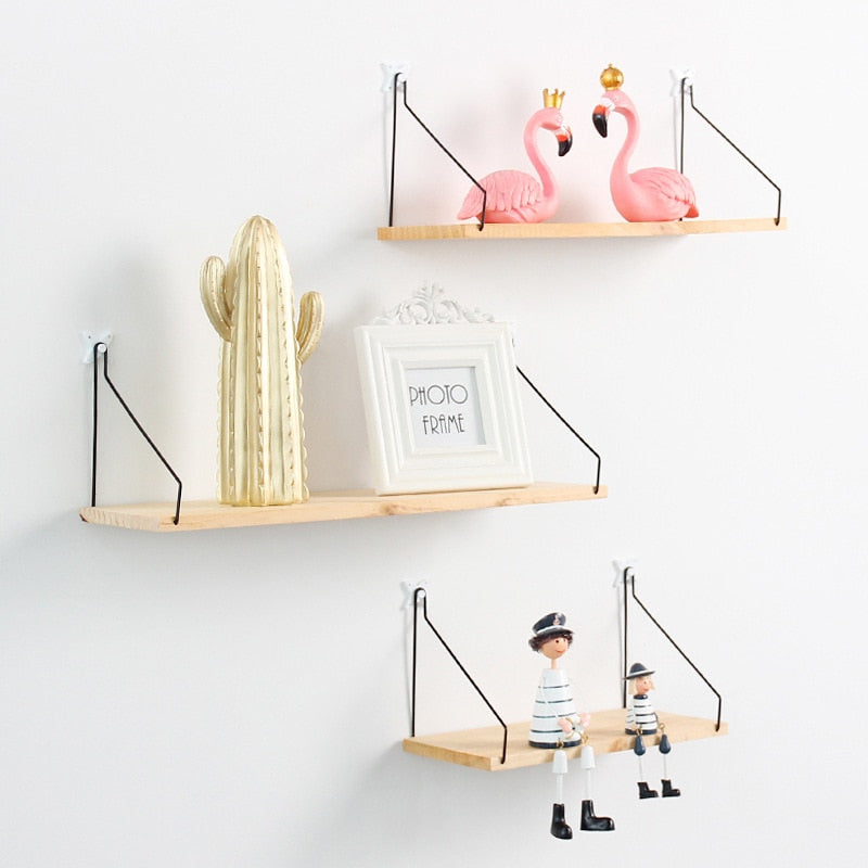 Nordic-Inspired Hanging Decor Shelves