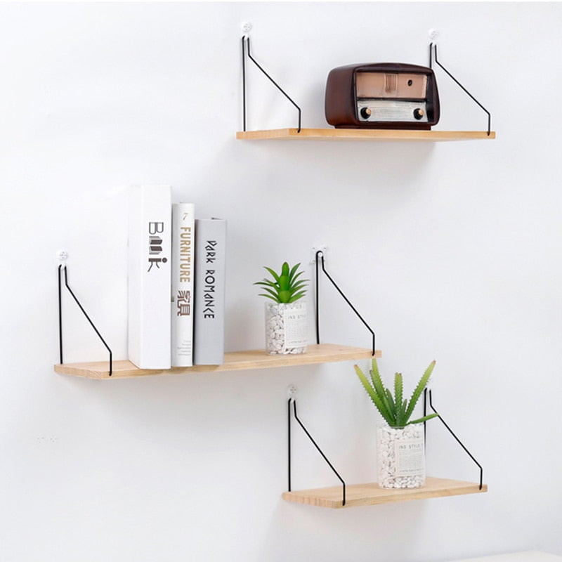 Nordic-Inspired Hanging Decor Shelves