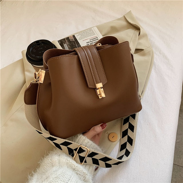 Beatrice Leather Bucket Bag