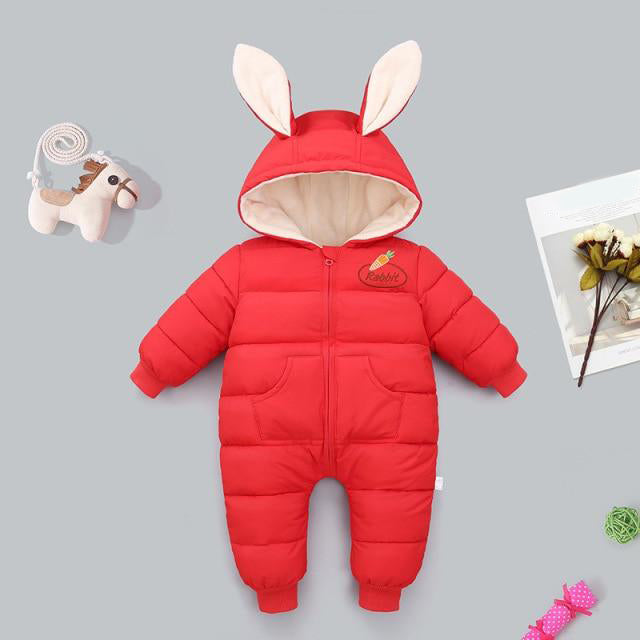 Rabbit-Inspired Puffer Suit