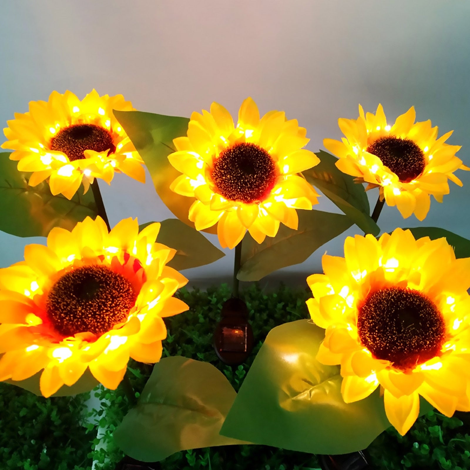 Sunflower Solar Waterproof Garden Light (Set of 2)