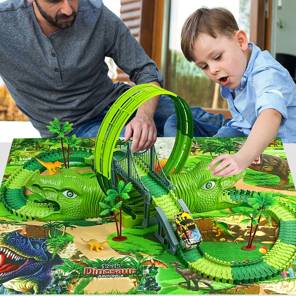 Dinosaur Railway Car Track