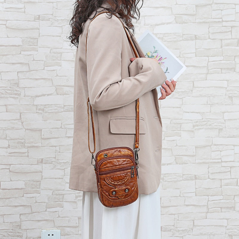 Corrine Leather Crossbody Bag