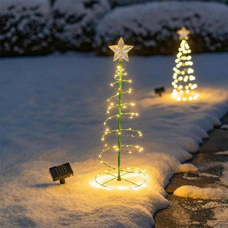 Dazzling Solar Christmas Light Tree