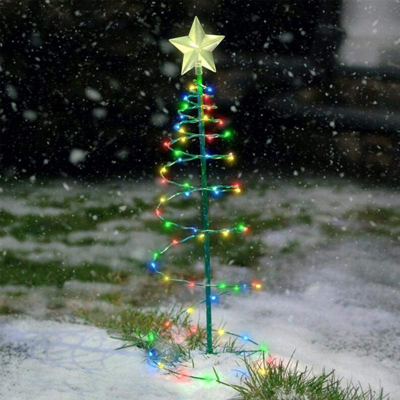 Dazzling Solar Christmas Light Tree