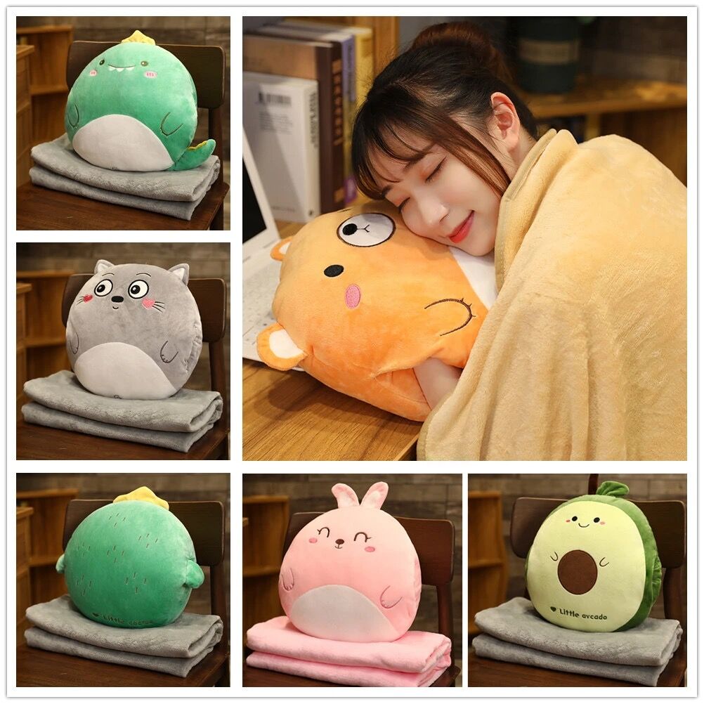 Adorable Hand Warmer Pillow & Blanket Set