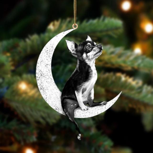 Dog On The Moon Hanging Decor