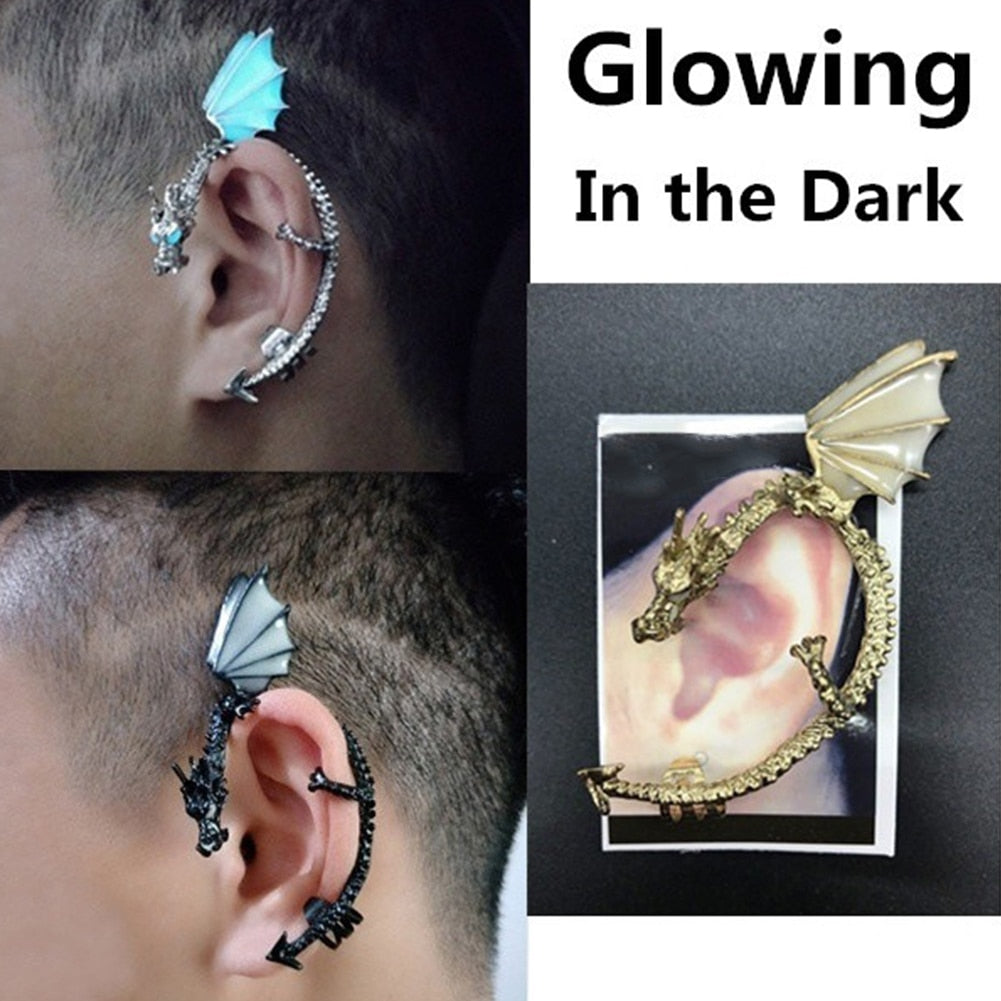 Luminous Mighty Dragon Ear Cuff