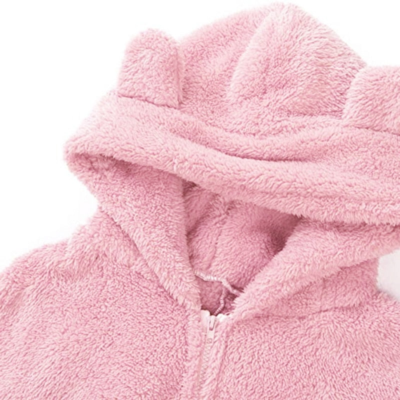 Fluffy Hooded Onesie Pajama