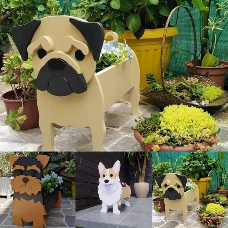 Adorable Dog-Shaped Planter