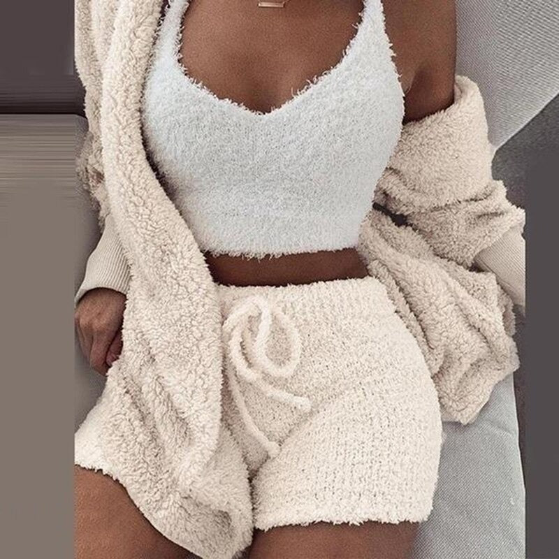 Monique 3-Piece Cozy Pajama Set